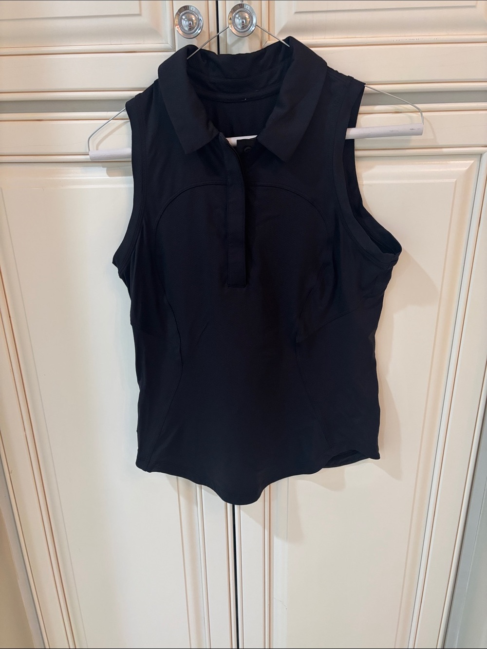 lululemon athletica Black Sleeveless Polo Tank